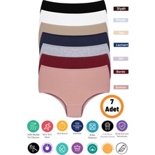 Du&Me Yüksek Bel Pamuklu Likralı Esnek Kadın Külot