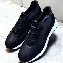 KAFKASLAR AYAKKABI Hakiki Gerçek Deri Streç Lastikli Spor Model Ortopedik Casual Erkek Ayakkabı