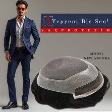 Ancora Doğal Belli Olmayan Gizli Düğüm Protez Saç  6x9  %100 Insan Saçıdır