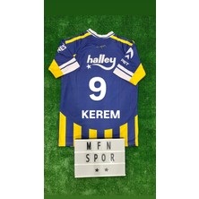 Fe.ner.bah'çe / Kerem 9 Numara Sarı Lacivert Renk Iç Saha 2025/2026 Yeni Sezon Kısa Kol Forma