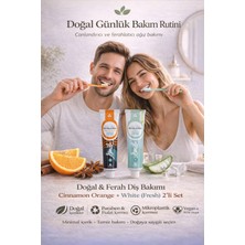 Ben & Anna White + Cinnamon Orange Doğal Diş Macunu Seti 75 ml x 2 |vegan, Florürlü, Paraben Içermez