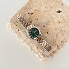 Vesce Atelier Suvis Gümüş Gold Saat Yeşil