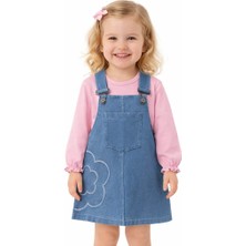 Aspo Baby Kids Kot Salopet Elbise/ Pembe Body