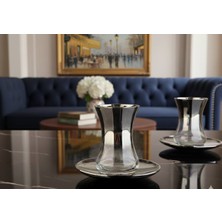 Rova Tr  Titanyum Kaplama 6 Kişilk Çay Bardak Seti