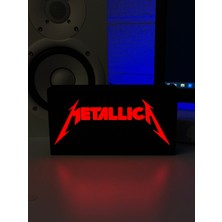 Masa Lambası - Metallica Adaptörlü Dekoratif & Hediyelik Lamba