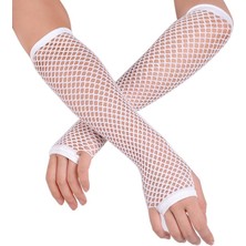 HypAirs Uzun File Örgü Eldiven Beyaz Renk