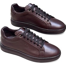 KAFKASLAR AYAKKABI Hakiki Gerçek Deri Ipli Sneaker Model Düz Taban Ortopedik Casual Erkek Ayakkabı