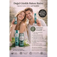 Ben & Anna Mint Doğal Bakım Nane Aromalı Florürlü Diş Macunu 75 ml + Doğal Deodorant 40 G Vegan