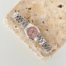 Vesce Atelier Suvis Gümüş Saat Pembe