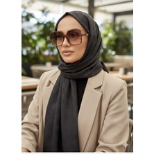 Gucci Çift Taraflı Pamuk Jakarlı Şal Antrasit