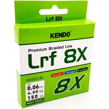 Kendo Lrf 8x Örgü İp 150 mt 0,10 mm Kalınlık 4 kg Çekeri Moss Green Renk Ultra Sağlam