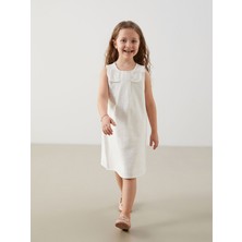 Lc Waikiki Yeni Sezon Armürlü Fiyonklu Kız Çocuk Elbise