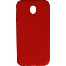 Magicool Samsung Galaxy J7 Pro / J730 Kılıf Nano Içi Kadife Silikon - Kırmızı