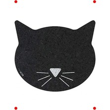 Calperia Kedi Yüzlü Geri Dönüştürülmüş Kauçuk Mama Altlığı