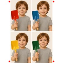 Calperia Ni Ahşap Saplı Bahçe Küreği | Çok Amaçlı ve Renkli