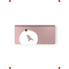 Calperia Lila Haftalık Planner (13X27 Cm) - Spiralli, Stickerlı