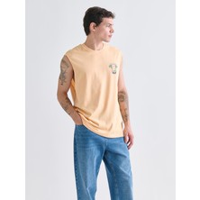 Lc Waikiki Yeni Sezon Bisiklet Yaka Baskılı Erkek Kolsuz Tişört