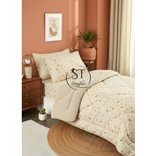 Shopyteks Tek Kişilik Welsoft Puffi Uyku Seti 155X215 | Lastikli Çarşaflı | 2 Adet Yastık Kılıflı | Pamuklu % Yumuşak