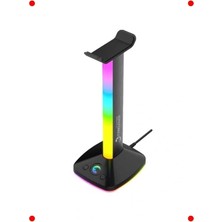 Calperia Rgb Işıklı Oyuncu Kulaklık Standı - USB 3.0 Bağlantılı