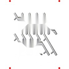 Calperia 10 Adet Inox Metal Mobilya Kulpu 96 mm