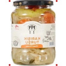 Calperia Geleneksel Karışık Turşu Cam Kanoz 650 gr