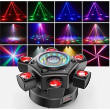 Dj Pro 6 Başlı LED Cree Bee Eyes-2 150 Watt LED Strobe Lazer Robot Işık