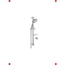 Calperia Slim 3 Fonksiyon Sürgülü El U Takımı, Krom