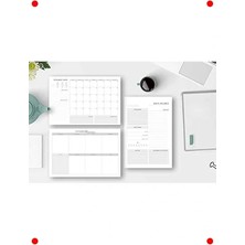 Calperia 3'lü Masaüstü Planlayıcı Seti: Günlük, Haftalık, Aylık