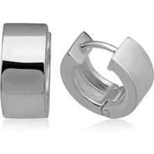 Katre46 Gümüş Halka Erkek Küpe