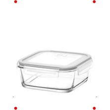 Calperia Şeffaf Cam Tekli Saklama Kabı