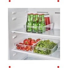 Calperia Şeffaf Büyük Boy Buzdolabı & Kiler Düzenleyici