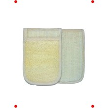 Calperia Doğal Kabak Lifli Çift Taraflı Banyo Kesesi - Peeling