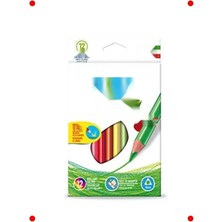 Calperia 12'li Üçgen Ergonomik Kuru Boya Kalemi Seti