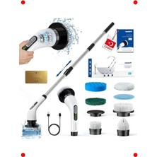 Calperia Şarjlı Elektrikli Çok Amaçlı Tezlik Fırçası 7 Başlıklı