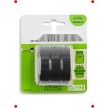 Calperia 3D Plastik Kabartma Şerit 9mm x 3m - Siyah (3'lü)