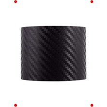 Calperia Siyah Karbon Fiber Görünümlü Dekoratif Şerit Folyosu (10CM x )