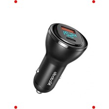 Calperia 95W Dijital Ekranlı Çift Portlu Araç Şarj Aleti