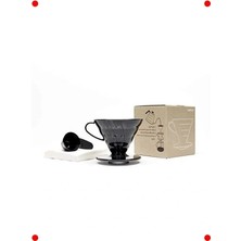 Calperia Kahve Dripper ve 40 Adet Filtre Kağıdı Seti Siyah