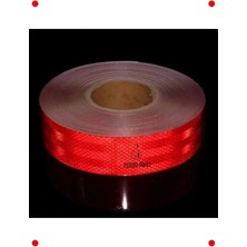 Calperia Belgeli Kırmızı Reflektif Ikaz Şerit Bant 1 Metre