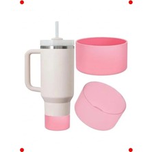 Calperia Bardak Silikon Taban Koruyucu - Kaymaz ve Sessiz (Pembe)