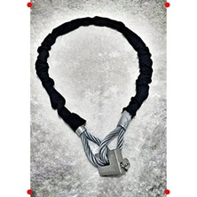 Calperia 13 mm Kesilmez Çelik Halatlı Motosiklet Kilidi 1.5 M