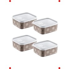 Calperia 4'lü No Frost Uyum Saklama Kabı Seti, 700 ml