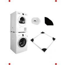 Calperia Çamaşır & Kurutma Makinesi Istifleme Kiti (Ayarlanabilir)