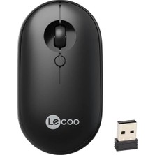 Lenovo Lecoo WS212 1600 Dpı 4 Tuşlu Kablosuz Siyah Optik Mouse