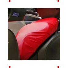 Calperia Araca Özel Kırmızı Deri Motosiklet Sele Kılıfı