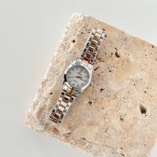 Vesce Atelier Suvis Gümüş Gold Saat Beyaz