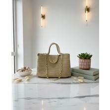 Ms Milasewing Çizgi Ötesi Şıklık: Pamuklu El Yapımı Omuz Çantası ✨