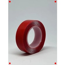 Calperia Güçlü Çift Taraflı Şeffaf Silikon Bant (18MM x 2m)