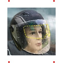 Calperia Kask Vizörü Için Yağmur Kaydırıcı Film