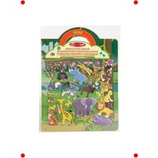 Calperia Kalın Safari Temalı Gummisticker Oyuncak Seti